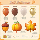 Fall Thanksgiving Balloon Arch Kit: Orange, Brown, Gold Party Decor