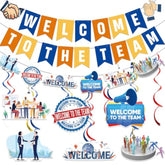 Welcome To The Team Banner And Hanging Swirls, Welcome Banner, Welcome Decorations For New Employee Coworker Teacher Colleague Staff Team Member Office Party