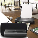 Portable Case Compatible With Canon Pixma Tr160 / Tr150 / Ip110 Wireless Mobile Printer, Storage Hard Bag For Accessories (Black)