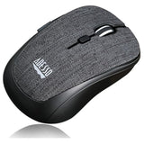 ADESSO iMouse S80 2.4Ghz Fabric Wireless Red Fabric Mini Optical Mouse, 5-Button (Black)