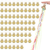 150pcs Gold Streamer Poppers Hand Throw Party Decorations
