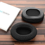 Geekria Comfort Extra Thick Mesh Fabric Replacement Ear Pads Compatible with ATH M50X, M50XBT, M60X, M50XBT2, M50, M40X, M30, M20, M10 Headphones, Ear Cushions (Black)