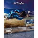 Anker USB C Cable,Thunderbolt 3.0,100W Charging(2.3FT),Supports 5K Display and 40 Gbps Data Transfer,for iPhone 16/15,MacBook,Samsung Galaxy S23,and More