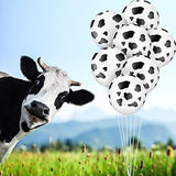 20 Pieces Cow Balloons Latex Balloons Funny Print Cow Balloons For Children'S Birthday Farm Party Decoration Supplies