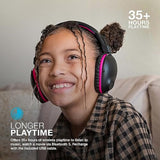 Jbuddies Pro Wireless Over-Ear Kids Headphones | 35+ Hour Battery Life | Built