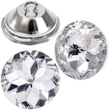 100 Pcs 25Mm Rhinestone Crystal Buttons, Clear Tufting Buttons Upholst
