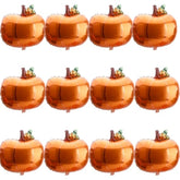12 Pcs Pumpkin Foil Balloons Orange Fall Thanksgiving Harvest Party Decorations