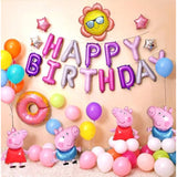 Purple And Pink Happy Birthday Balloons Kit With 16 Inch Mylar Foil Letters Balloon And Star Balloons For Birthday Party Decorations Photo Booth Backdrop