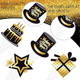 48pcs New Year 2026 Countdown Clock Cupcake Toppers Party Decor