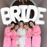 , Giant Bride Balloons White - 40 Inch | Bachelorette Party Decorations | White Bride Balloon For Bridal Shower Decorations | Bridal Shower Balloon | Bachelorette Balloons