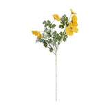 Elements Gold Poppy Artificial Flower Stems, Fake Flowers for Home Decoration, 10x7x26 Inch