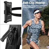Z Fold 7 Case with Belt Clip Holster and Screen Protector, A-Black