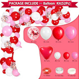 90Pcs Valentines Day Decor Kit, Happy Anniversary Decorations - 4 Pcs Balloon Boxes, Balloon Garland, Multi Decorations For Romantic Decors Special Night