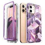 i-Blason Cosmo Series Case for iPhone 12, iPhone 12 Pro 6.1 inch (2020 Release), Slim Full-Body Stylish Protective Case with Built-in Screen Protector (Ameth)