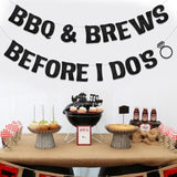 Bbq And Brews Before I Do’S Bridal Shower Banner, Summer Backyard Barbecue I Do Couples Shower Sign Bachelorette Wedding Engagement Decor, Picnic Bbq Grill Party Decoration Supplies