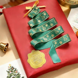100 Pcs Merry Christmas Stickers For Envelopes, Gold Christmas Envelope Seals, Gold Foil Stickers For Wedding Invitations, Greeting Cards, Party Favors, Self-Adhesive (Santa Claus Style)