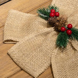 3" Wide Burlap Fabric Craft Ribbon 10 Yards, 01 Tan