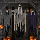 3PCS Scary Hanging Ghosts,Halloween Grim Reaper Skeleton Halloween Decor.