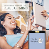 Cute Cat Webcam Cover Slide - Perfect Gifts for Cat Lovers & Moms (Large)