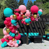 102PCS Teal Balloon Arch Kit, Turquoise Garland for Birthday & Theme Parties