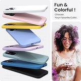 iPhone 14 Pro Max Slim Liquid Silicone Case 3-Layer Chalk Pink