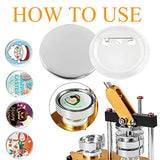 2.25 Inch Blank Button Badge Maker Pin Parts Metal Large Shells Plasti