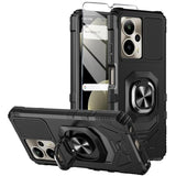 Cricket Outlast 5G Case with Screen Protector and Ring Kickstand Black