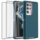 For Galaxy S22 Ultra Case With Screen Protector,Heavy Duty Drop Protection Full Body Rugged Shockproof/Dust Proof Military Protective Tough Durable Phone Cover For Samsung S22 Ultra 6.8“