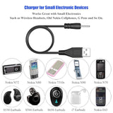 Usb Dc Charger Charge Charging Cable For Mini S530 Smallest Invisible Wireless Bluetooth Earbuds Earphones Headphones Headset And Bluetooth Shower Speaker