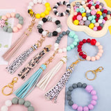 141pcs Silicone Beads Kit for Keychains, Bracelets & Crafts - 12mm, 14mm, 15mm