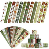72Pcs Football Slap Bracelets Wristband Football Party Favors, Football Birthday Rugby Match Party Supplies Kids Classroom Gifts, Sports Themed Bracelets For Kids And Adults, 12 Designs