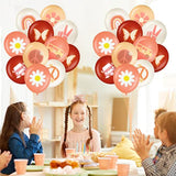 45 Pack Groovy Retro Hippie Boho Balloons Flower Rainbow Peace Sign Party Decor