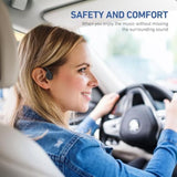 Bone Conduction Headphones Bluetooth 5.3, Open Ear Headphones With Mic, 7H Playtime Wireless Headphones, Ipx5 Sweatproof Lightweight Sports Headset For Running, Cycling, Walking