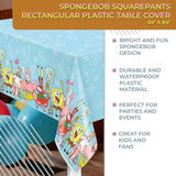 Unique Spongebob Squarepants Plastic Table Cover - 54" x 84" (1 Pc) - Rectangular Tablecloth - Perfect for Kids Birthdays & Parties