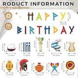 26 Pcs Greek Mythology Birthday Banners Ancient Greek Party Banners Hanging Decors Greece Mythology Gods Percy Jackson Birthday Decor Ancient Greece Culture Party Supplies