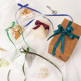 Burgundy Satin Ribbon,Double Faced Satin 1/4 Inch X Continuous 50 Yard