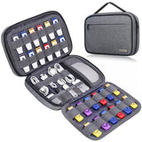 Usb Flash Drive Case Thumb Drive Holder Case Organizer Portable Electronic Accessories Storage Bag For Sandisk/Samdata/Samsung Usb Flash Drives Jump Drive Memory Stick, Sd Card, Cables, Gray