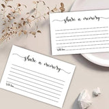 50 Share A Memory Cards, Memory Card For Celebration Of Life, Graduation, Wedding, Retirement, Going Away Party (4" X 6")