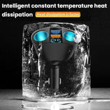 Cigarette Lighter Splitter, Usb 2.4A & Qc3.0 Type C With 2 Socket Cigarette Lighter Adapter, 12V/24V 120W Car Charger Splitter For Gps Dash Cam Laptop Cell Phone Iphone 14/13/12/11 (Qc3.0)