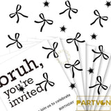 Black Bow Confetti, Bow Birthday Decorations, Black Bow Party Decorations For Girl Women Baby Shower Bridal Engagement Wedding Decor Bachelorette Party Supplies