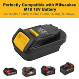 Milwaukee to Dewalt 18V-20V Battery Adapter Converter for Cordless Tools