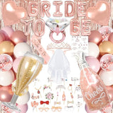 116pcs Bachelorette Party Kit with Sash, Veil, Crown, Props & Wedding Decor