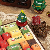Cat Keycaps, Pc Shine Through Keycaps 26 Keys Set Cute Custom Key Caps Set Cherry Profile For Cherry Mx Gateron Kailh Switch Mechanical Keyboard Diy, Blue Yellow