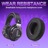 Breathable Mesh Replacement Earpads For Shp9500 Headphones - Comfortable Black/Purple Cushions