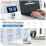 3 In 1 Wireless Charging Station With Real-Time Power And Time Display, Foldable Charging Stand, Compatible With Iphone 17/Air/16/15/14/13/, Apple Watch Series 11/Se3/ Ultra 3, Airpods Pro 3