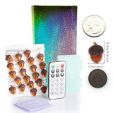 Thanksgiving Decorations Acorn Lights String 10Ft 40 Leds Fairy String Lights Battery Operated With Remote Fall Lights F