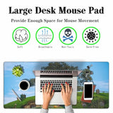 The Oak In The Shire Large Gaming Mouse Pad Long Mousepad Non-Slip Rubber Base Keyboard Mat For Desk,Office,Home 35.4"X15.7"