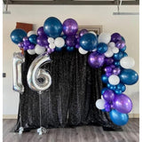 50PCS Purple and Blue Balloons Set, Space Theme Balloons for Birthday & Baby Shower