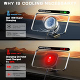 For Magsafe Car Mount Charger, Car Charger Qi2,15W Wireless Car Charger, Rapid Cooling Drop, Compatible With Magsafe Charger Car, Air Vent Dashboard Phone Holder Mount For Iphone 16 15 14 13 12 Series