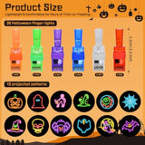 Halloween Party Favors For Kids, 36Pcs Finger Lights For Halloween Goodie Bag Fillers Basket Treats Toys For Girls Boys Kids Classroom Rewards